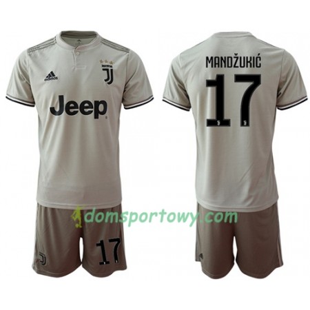 Koszulka Juventus Mandzukic 17 Dziecięcy Wyjazdowe Koszulki Piłkarskie 2018-2019 Krótki Rękaw